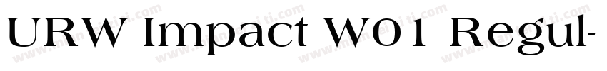 URW Impact W01 Regul字体转换